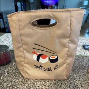 Sushi Themed Insulated Lunch Tote 🍣🥢